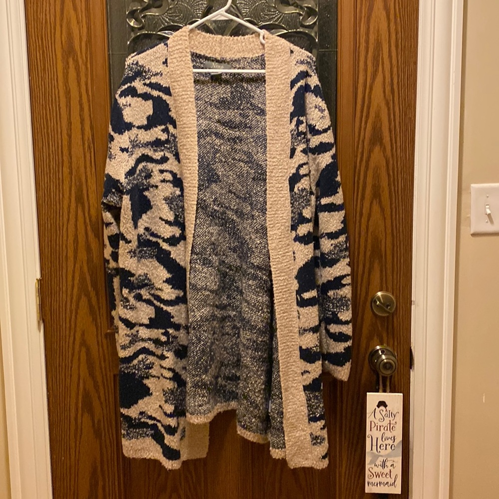Natural Reflections XXL Long Camo Cardigan